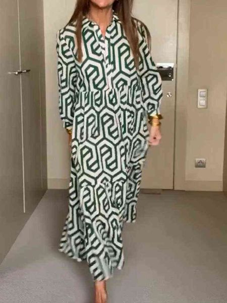 vintage geometric print bohemian long dress women spring long sleeve loose pleated maxi dress summer v neck elegant office dress t220804, Black;gray
vintage geometric print bohemian long dress women spring long sleeve loose pleated maxi dress summer v neck elegant office dress t220804, Black;gray