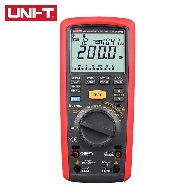 uni-t ut505b multimeter handheld insulation resistance tester ohm true rms digital megger resistance meter 1000v 200g megohmmeter
uni-t ut505b multimeter handheld insulation resistance tester ohm true rms digital megger resistance meter 1000v 200g megohmmeter
