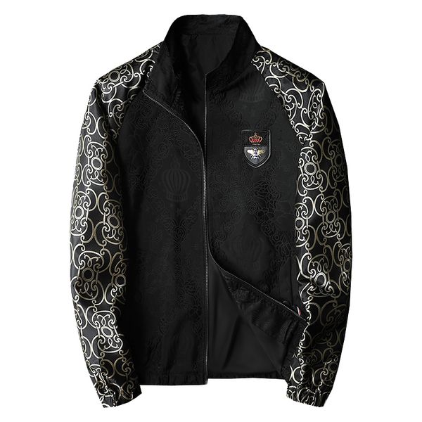2022 men's fall new stand collar jacket splicing print hip hop leisure motorcycle trend lapel jacket asian size s-4xl, Black;brown
2022 men's fall new stand collar jacket splicing print hip hop leisure motorcycle trend lapel jacket asian size s-4xl, Black;brown