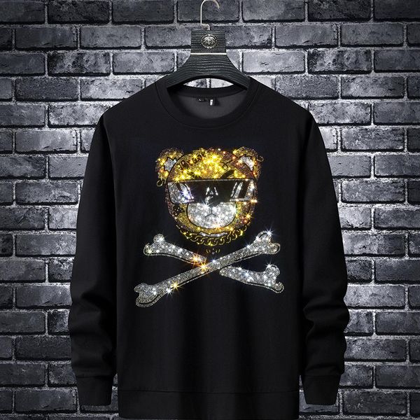 men's hoodies & sweatshirts designer spring new sweater men's tiger drill slim round neck bottomed shirt fashion brand large casua, Black
men's hoodies & sweatshirts designer spring new sweater men's tiger drill slim round neck bottomed shirt fashion brand large casua, Black