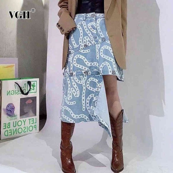 denim hit color streetwear skirt for women high waist print chain irregular hem casual skirts female fashion clothing 210507, Black
denim hit color streetwear skirt for women high waist print chain irregular hem casual skirts female fashion clothing 210507, Black