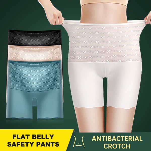 new seamless safety shorts high waist flat belly panties breathable lace boxer briefs women's ice silk safety pants
new seamless safety shorts high waist flat belly panties breathable lace boxer briefs women's ice silk safety pants