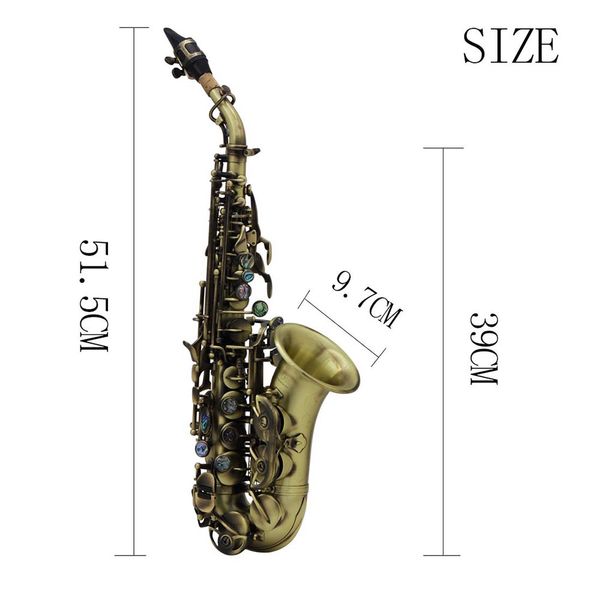 soprano saxophone antique imitate classical carve pattern sax abalone shell buttons mouthpiece wind instrument accessories
soprano saxophone antique imitate classical carve pattern sax abalone shell buttons mouthpiece wind instrument accessories