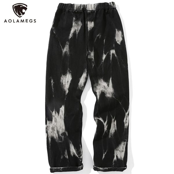 aolamegs jeans men tie dye print style denim pants baggy elastic waist straight trousers high street punk cool streetwear 220708, Blue
aolamegs jeans men tie dye print style denim pants baggy elastic waist straight trousers high street punk cool streetwear 220708, Blue
