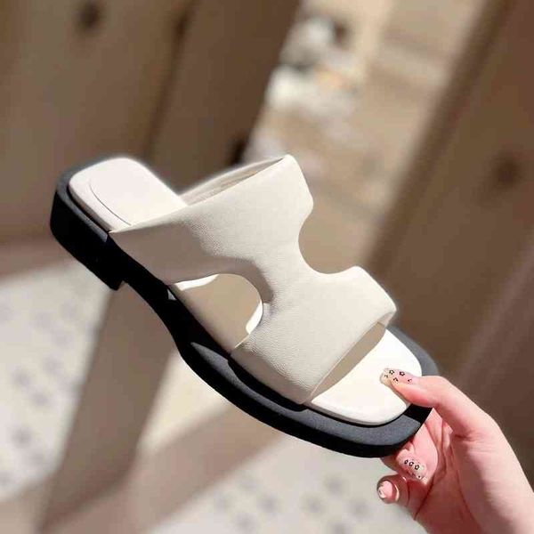 slippers women's simple leather summer slippers sliding shoes open toe low heel outdoor series, Black
slippers women's simple leather summer slippers sliding shoes open toe low heel outdoor series, Black