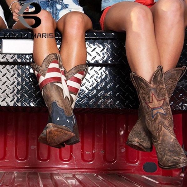 female vintage cowboy flag chunky heel slip on western women boots cowgirls retro brand autumn ridding for 220813, Black
female vintage cowboy flag chunky heel slip on western women boots cowgirls retro brand autumn ridding for 220813, Black