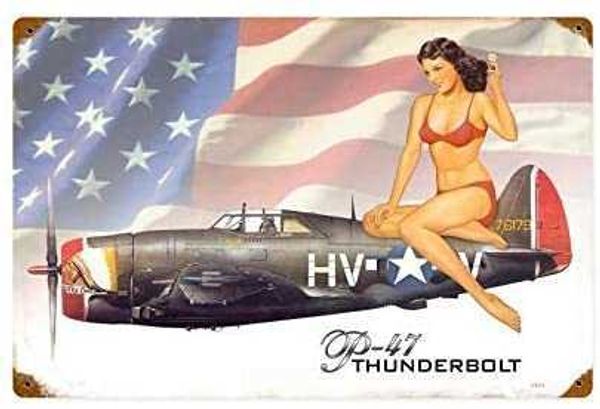 vintage style metal tin sign 8x12inch p47 thunderboltpinup girl metal tin sign wall decor signs
vintage style metal tin sign 8x12inch p47 thunderboltpinup girl metal tin sign wall decor signs