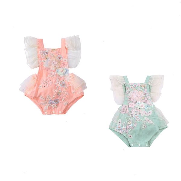 summer baby girls romper casual bodysuit sleeveless square collar floral embroidery pattern one-piece clothes, Blue
summer baby girls romper casual bodysuit sleeveless square collar floral embroidery pattern one-piece clothes, Blue