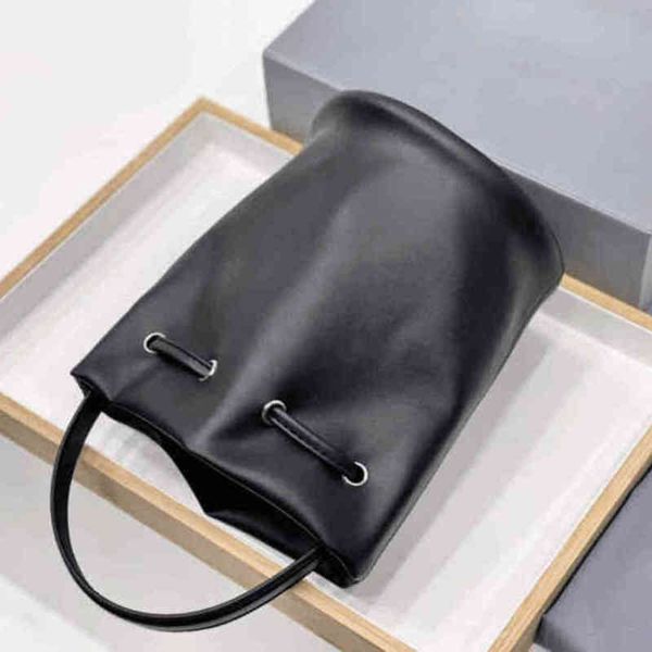 shoulder bags women handbag female black leather fashion tote bucket 211115