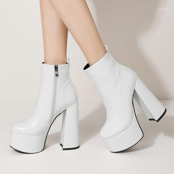 boots fashion zipper square high heel platform women shoes crocodile print autumn winter ankle ladies round toe short, Black
boots fashion zipper square high heel platform women shoes crocodile print autumn winter ankle ladies round toe short, Black