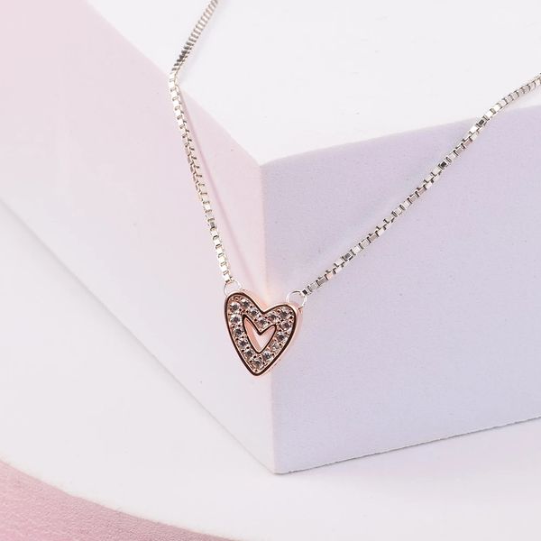 925 sterling silver sparkling and heart necklace chain for women men fit pandora style necklaces gift jewelry 380089c01-45
925 sterling silver sparkling and heart necklace chain for women men fit pandora style necklaces gift jewelry 380089c01-45