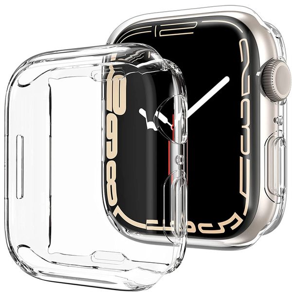 clear tpu cover case for apple watch series 7 45mm 41mm iwatch transparent crystal full tpu soft covers
clear tpu cover case for apple watch series 7 45mm 41mm iwatch transparent crystal full tpu soft covers