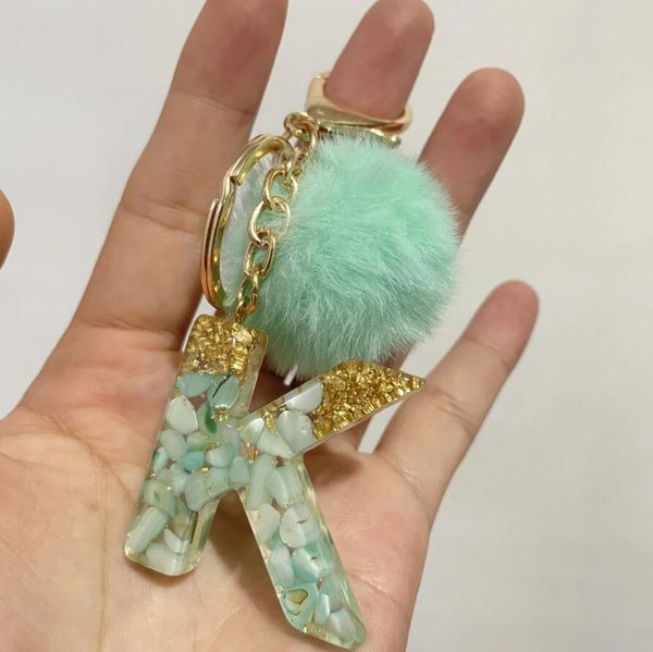 pompom letter keychains 26 english alphabet keyring holder ball glitter resin car charms key rings chains trendy jewelry gifts, Silver
pompom letter keychains 26 english alphabet keyring holder ball glitter resin car charms key rings chains trendy jewelry gifts, Silver
