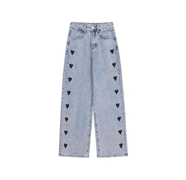 vintage high waist women wide leg jean female denim trouser blue jeans love type korean fashion streetwear straight denim pants t220728
vintage high waist women wide leg jean female denim trouser blue jeans love type korean fashion streetwear straight denim pants t220728