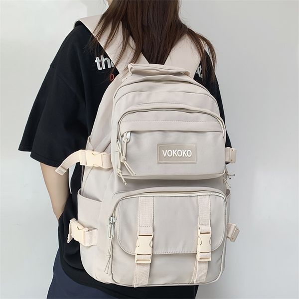 dcimor multipocket waterproof nylon backpack large capacity solid color women schoolbag men insert buckle lapbackpacks 220707
dcimor multipocket waterproof nylon backpack large capacity solid color women schoolbag men insert buckle lapbackpacks 220707