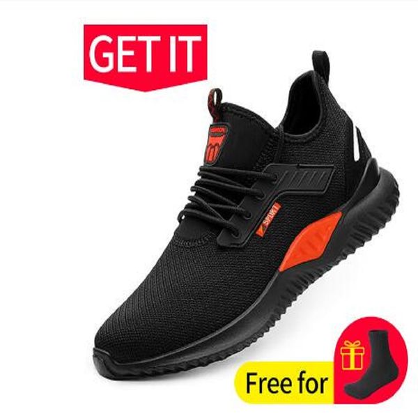 work safety shoe anti-smashing steel toe puncture proof construction lightweight breathable sneakers shoes men women is light footwear 
work safety shoe anti-smashing steel toe puncture proof construction lightweight breathable sneakers shoes men women is light footwear