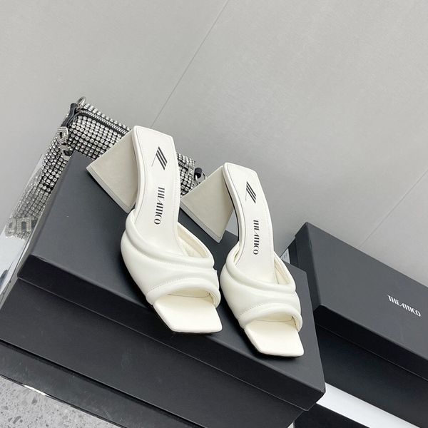 devon the attico heeled sandals white slippers lab leather block heel mules high heels shoes slip on slides open toes shoe for women luxury, Black
devon the attico heeled sandals white slippers lab leather block heel mules high heels shoes slip on slides open toes shoe for women luxury, Black