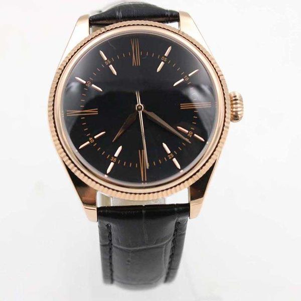 dual time mechanical everose gold case leather strap 622832 mens watch black strap automatic mechaincal men watches date wristwatches, Slivery;brown
dual time mechanical everose gold case leather strap 622832 mens watch black strap automatic mechaincal men watches date wristwatches, Slivery;brown