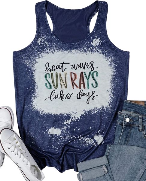 lake life shirt women funny vacation graphic tee summer casual sleeveless tank 09wv#, White
lake life shirt women funny vacation graphic tee summer casual sleeveless tank 09wv#, White