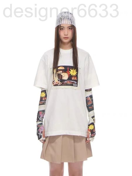 women's t-shirt designer spring european women's fashion korean paste cloth printing short sleeve round neck t-shirt 3d9f, White
women's t-shirt designer spring european women's fashion korean paste cloth printing short sleeve round neck t-shirt 3d9f, White