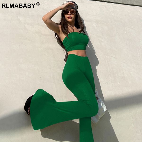 skinny elastic strapless crop high waist wide leg pants 2 piece set outfits solid slim night club trousers bodycon set, Black;white
skinny elastic strapless crop high waist wide leg pants 2 piece set outfits solid slim night club trousers bodycon set, Black;white