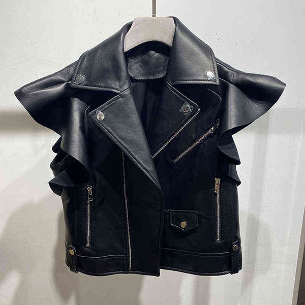real sheepskin leather jackets women 2021 new style fashion leather vests motorcycle jackets zm3775 j220727, Black
real sheepskin leather jackets women 2021 new style fashion leather vests motorcycle jackets zm3775 j220727, Black
