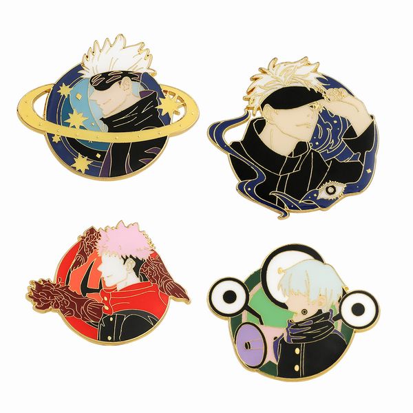 anime jujutsu kaisen enamel pins manga round metal button brooches fashion pin badges for bags jewelry accessories factory, Blue
anime jujutsu kaisen enamel pins manga round metal button brooches fashion pin badges for bags jewelry accessories factory, Blue