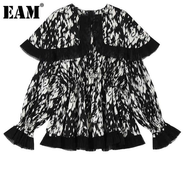 women black big size ruffles printing blouse lapel long sleeve loose fit shirt fashion spring summer 1dd6239 210512, White
women black big size ruffles printing blouse lapel long sleeve loose fit shirt fashion spring summer 1dd6239 210512, White