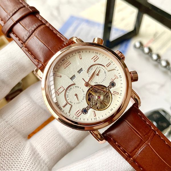 watch mens watches fully automatic mechanical wristwatches 42mm leather strap sapphire waterproof design multiple colour hollow out, Slivery;brown
watch mens watches fully automatic mechanical wristwatches 42mm leather strap sapphire waterproof design multiple colour hollow out, Slivery;brown