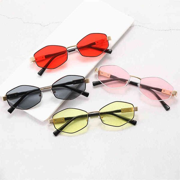 new fashion polygon sunglass new metal sunglass outdoor sun protection driving mirror, White;black
new fashion polygon sunglass new metal sunglass outdoor sun protection driving mirror, White;black