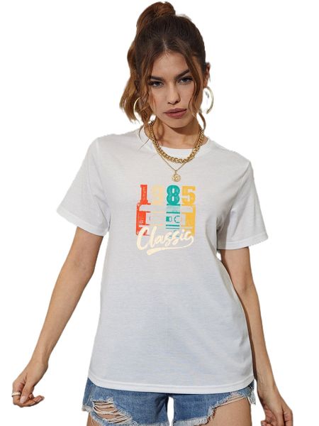 letter graphic tee r4cc#, White
letter graphic tee r4cc#, White