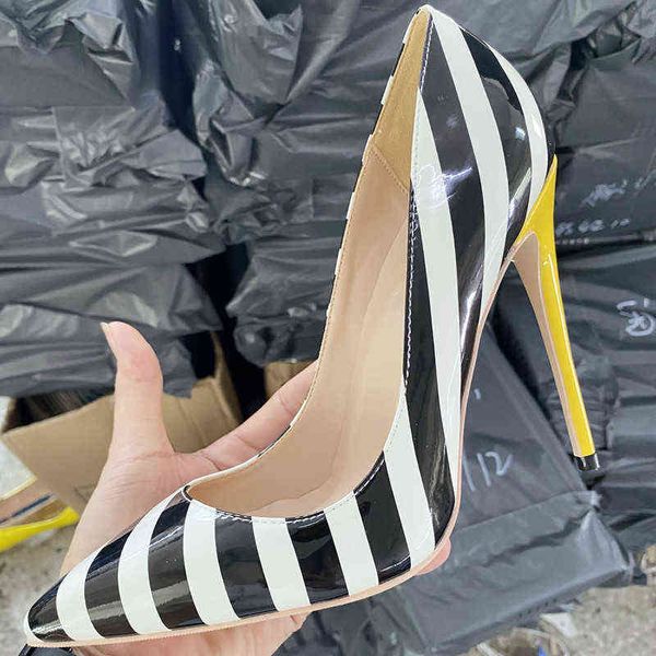 striped heels women's high heel wedding shoes zebra stripe print shoes white black color for banq t220730
striped heels women's high heel wedding shoes zebra stripe print shoes white black color for banq t220730