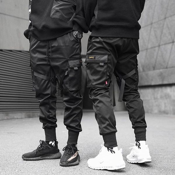 men's pants joggers men black tactics cargo hip hop streetwear pencil sweatpants ribbon pocket trousers elastic waist hg094
men's pants joggers men black tactics cargo hip hop streetwear pencil sweatpants ribbon pocket trousers elastic waist hg094