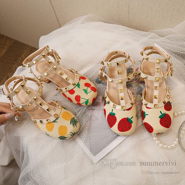 girls rivet high heels sandals kids strawberry pineapple cherry printed pageant shoes summer children non-slip princess dance shoes q7423, Black;red
girls rivet high heels sandals kids strawberry pineapple cherry printed pageant shoes summer children non-slip princess dance shoes q7423, Black;red