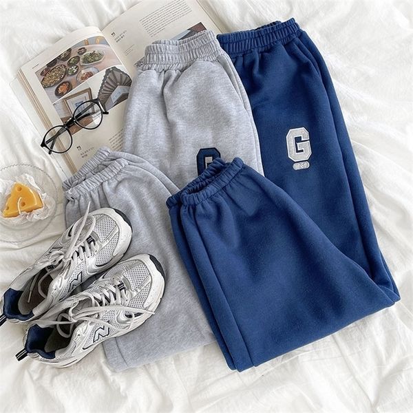 high waist letter g flocking fleece lined harem sweat pant blue / gray 220325, Black;white
high waist letter g flocking fleece lined harem sweat pant blue / gray 220325, Black;white