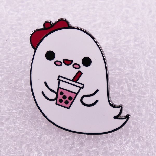cute ghost drinking enamel pin girl kawaii lovely brooch for lapel jacket denim badge, Blue
cute ghost drinking enamel pin girl kawaii lovely brooch for lapel jacket denim badge, Blue