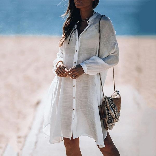women's swimwear summer shirt cardigan cool beach jacket bikini coverall vacation swimsuit with sun protection outsidewomen's, White;black
women's swimwear summer shirt cardigan cool beach jacket bikini coverall vacation swimsuit with sun protection outsidewomen's, White;black