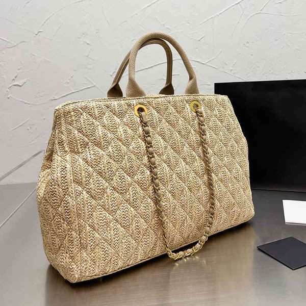 2022ss summer classic large capacity straw beach bags quilted handle totes gold hardware matelasse chain shoulder luggage luxury designe
2022ss summer classic large capacity straw beach bags quilted handle totes gold hardware matelasse chain shoulder luggage luxury designe