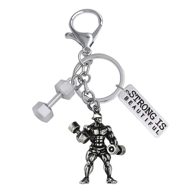 keychains fashion metal barbell pendant key chain strong bodybuilder perfect muscle charm keychain gym men's gift holderskeychains, Silver
keychains fashion metal barbell pendant key chain strong bodybuilder perfect muscle charm keychain gym men's gift holderskeychains, Silver