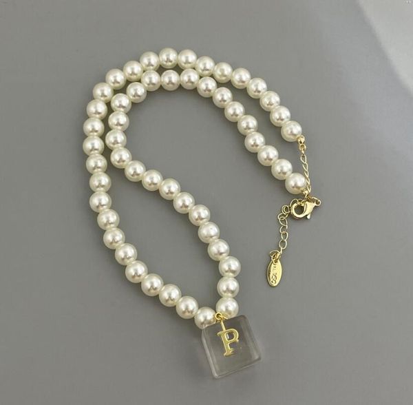 european and american alphabet pearl necklace square transparent jelly simple early spring acrylic collarbone chain female fast delivery, Silver
european and american alphabet pearl necklace square transparent jelly simple early spring acrylic collarbone chain female fast delivery, Silver