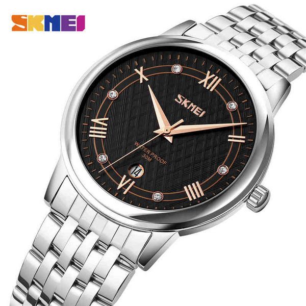 skmei 2022 brand luxury stainless steel mens women es 3bar waterproof date quartz wrist relogio masculino 2 style y220707, Slivery;brown
skmei 2022 brand luxury stainless steel mens women es 3bar waterproof date quartz wrist relogio masculino 2 style y220707, Slivery;brown