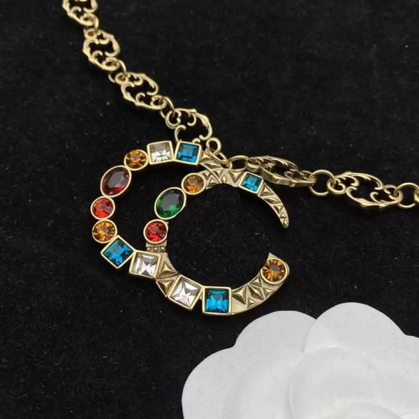 luxury designer double letter pendant necklaces color drill plated sweater necklace for women wedding party jewerlry accessories, Silver
luxury designer double letter pendant necklaces color drill plated sweater necklace for women wedding party jewerlry accessories, Silver