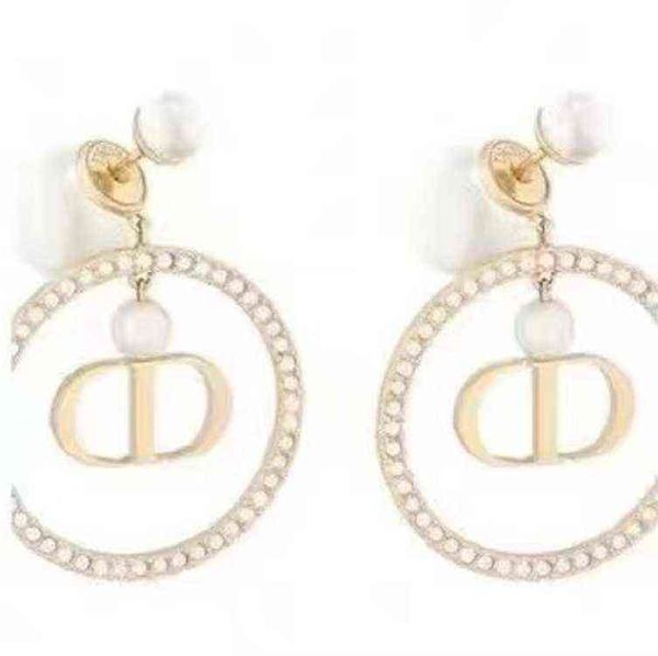 fine diamond ring pearl earrings fashion simple personality light luxury female earrings, Golden
fine diamond ring pearl earrings fashion simple personality light luxury female earrings, Golden