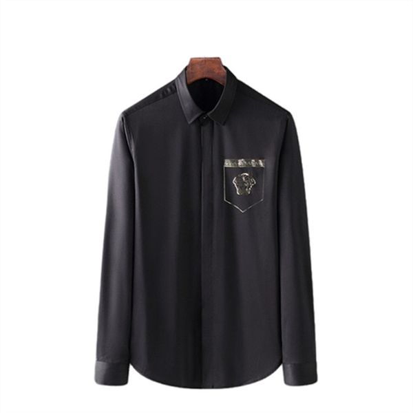 2022 italian luxury designer menswear casual business shirt social and cocktail shirt brand spring/summer slim fashion a37, White;black
2022 italian luxury designer menswear casual business shirt social and cocktail shirt brand spring/summer slim fashion a37, White;black