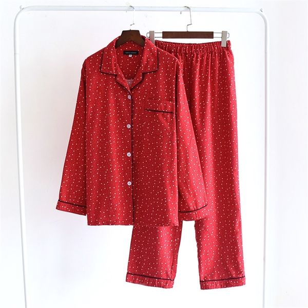 2020 women pajamas sets with trousers long sleeve turndown collar pocket dot printing button two pieces pijamas mujer verano t200429, Black;red
2020 women pajamas sets with trousers long sleeve turndown collar pocket dot printing button two pieces pijamas mujer verano t200429, Black;red