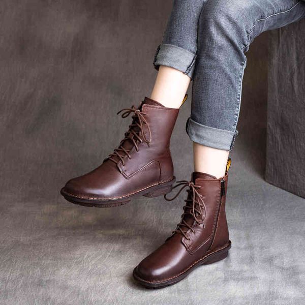 boots autumn and winter national style cowhide side zipper short boots lace up soft bottom flat cotton 5nyf, Black
boots autumn and winter national style cowhide side zipper short boots lace up soft bottom flat cotton 5nyf, Black