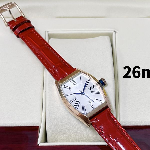 classic fashion quartz women's watch 26mm stainless steel case leather band sapphire mirror sports waterproof diamond watch barrel shap, Slivery;brown
classic fashion quartz women's watch 26mm stainless steel case leather band sapphire mirror sports waterproof diamond watch barrel shap, Slivery;brown