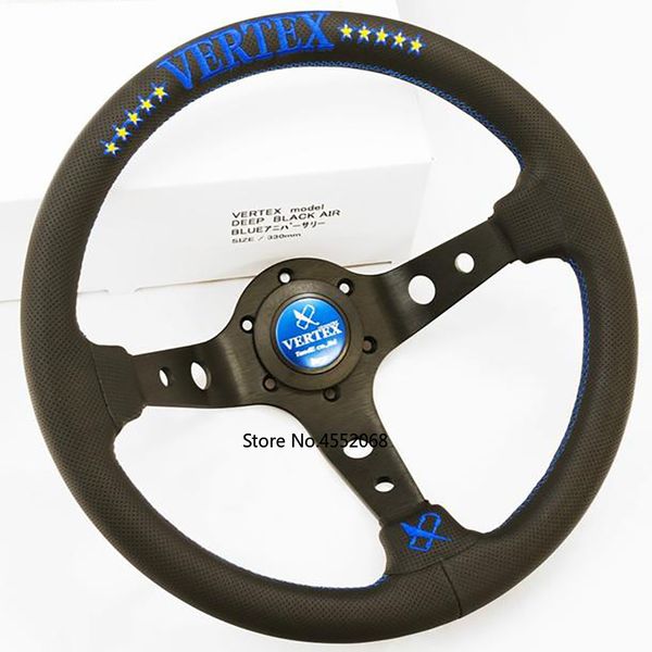 blue/red 330mm vertex 10 stars jdm racing black genuine leather drift steering wheel
blue/red 330mm vertex 10 stars jdm racing black genuine leather drift steering wheel