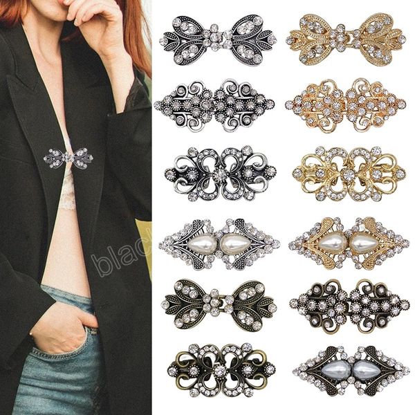 retro flower brooch pin clip crystal rhinestone buckle female party dress cardigan scarf sweater decoration jewelry gift, Gray
retro flower brooch pin clip crystal rhinestone buckle female party dress cardigan scarf sweater decoration jewelry gift, Gray
