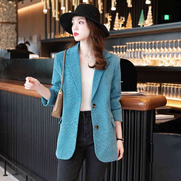 women's suits & blazers corduroy small suit coat women's spring 2022 korean medium and long british autumn fashion zp00, White;black
women's suits & blazers corduroy small suit coat women's spring 2022 korean medium and long british autumn fashion zp00, White;black